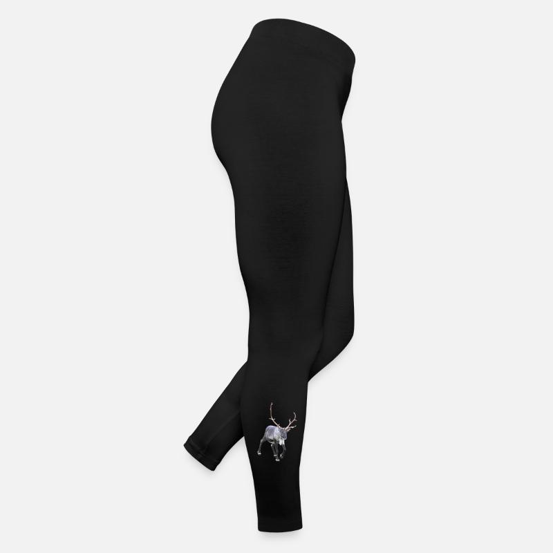 Moderner Rentierbulle mit großer Hornkrone Frauen Jersey Leggings