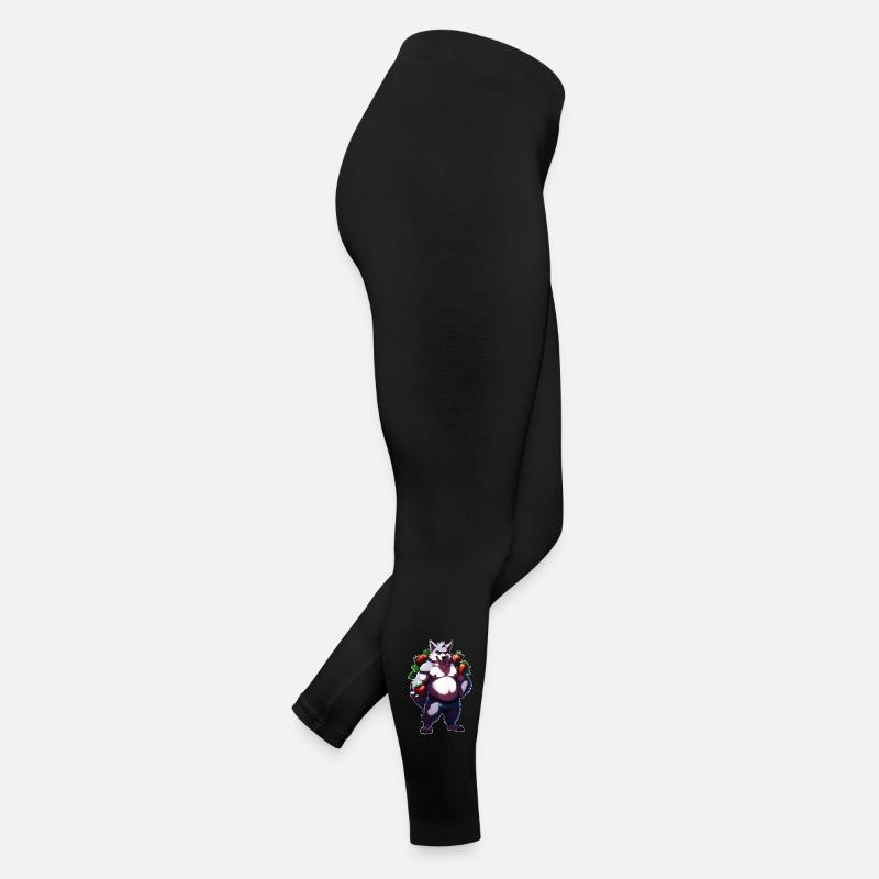 Wolf Erdbeere 1 Frauen Jersey Leggings