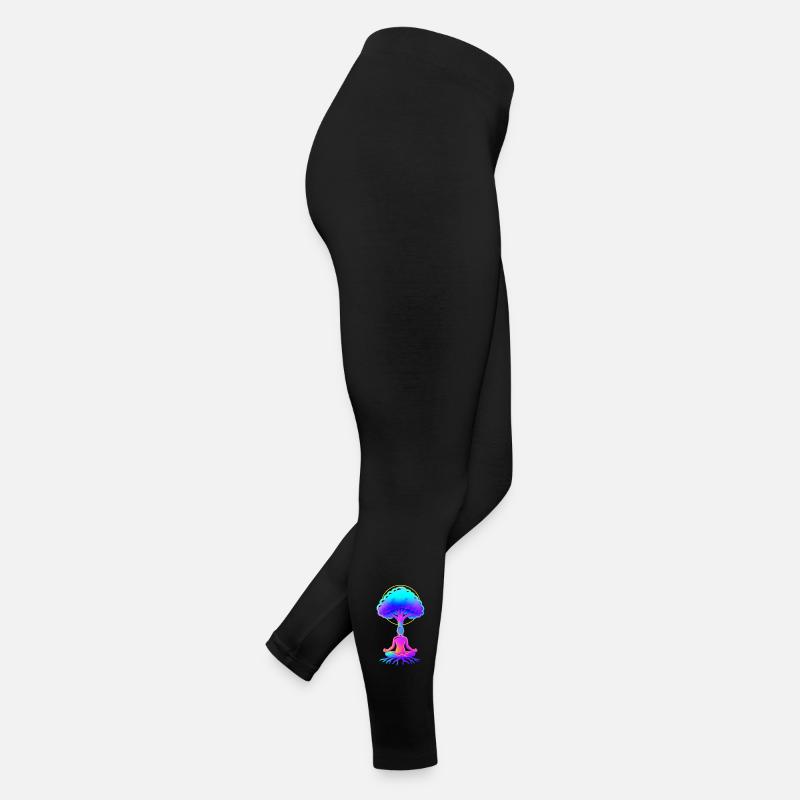 Néon Arbre de Méditation Legging en jersey Femme