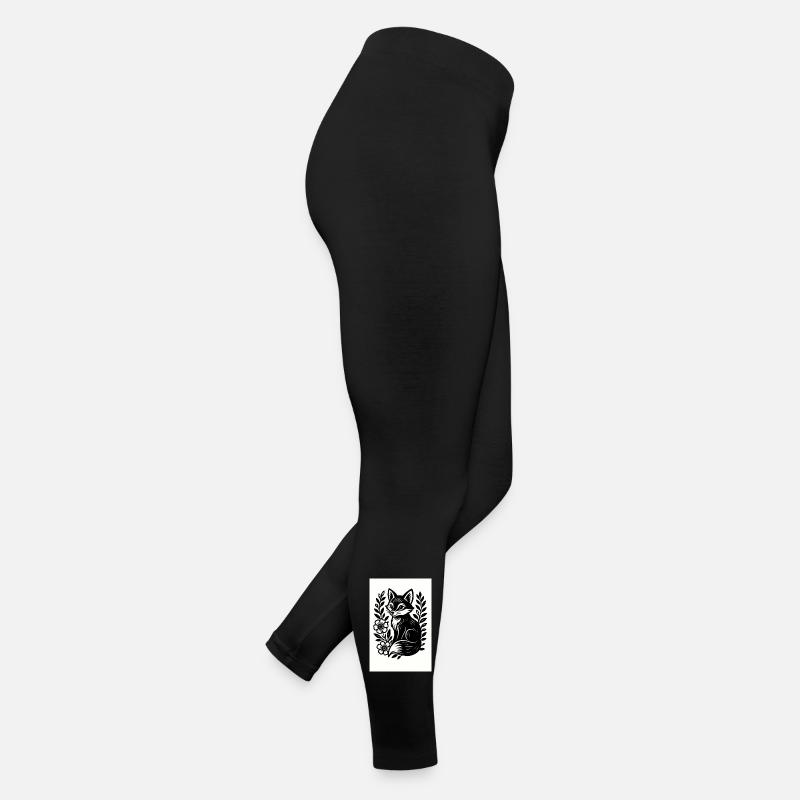 Fuchs im Blütenreigen Frauen Jersey Leggings