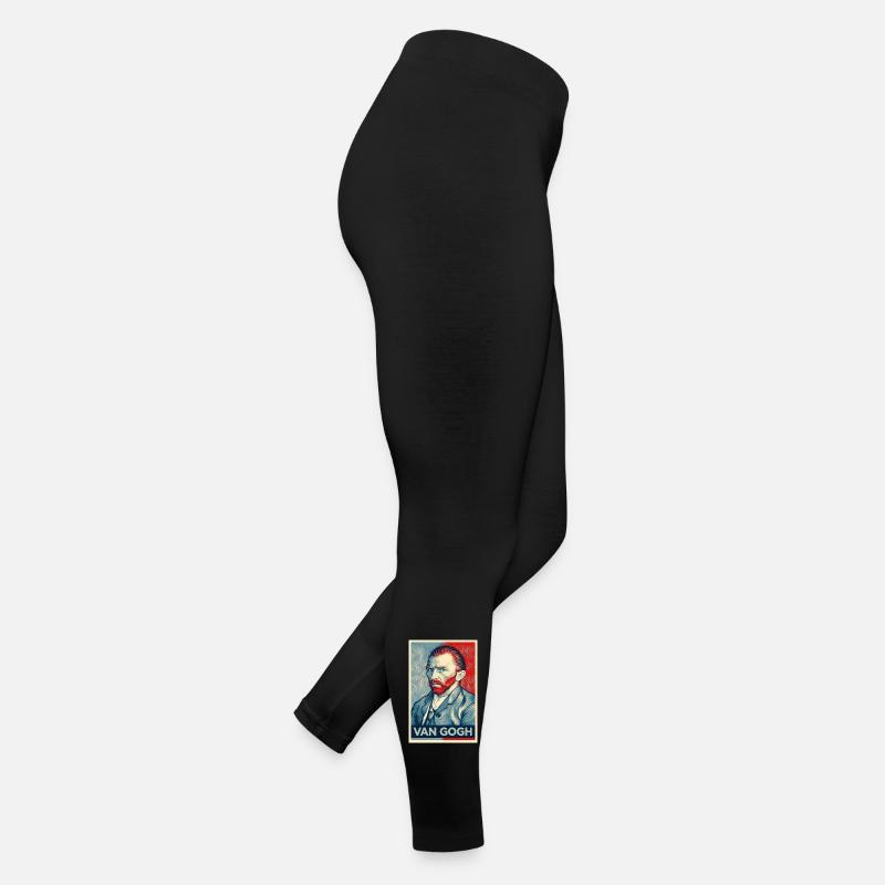 Portrait Pop de Van Gogh à double tonalité Legging en jersey Femme