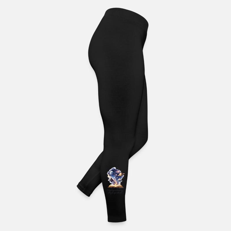 Reading is dreaming - Magisches Buch & Sterne Frauen Jersey Leggings