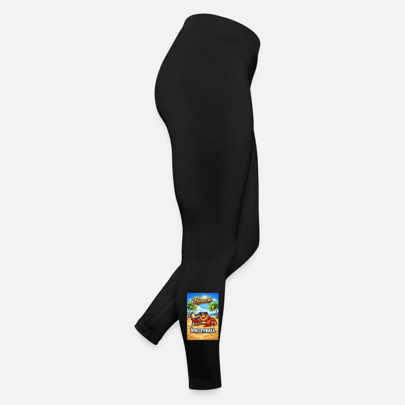 Strandkrabbe Volleyball Sommerdesign Frauen Jersey Leggings