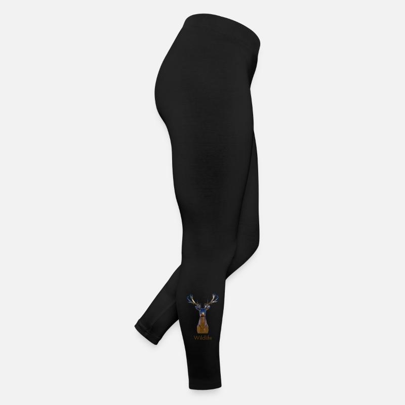 Faune géométrique des cerfs Legging en jersey Femme