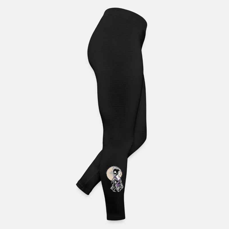 Élégance Geisha avec parasol Legging en jersey Femme