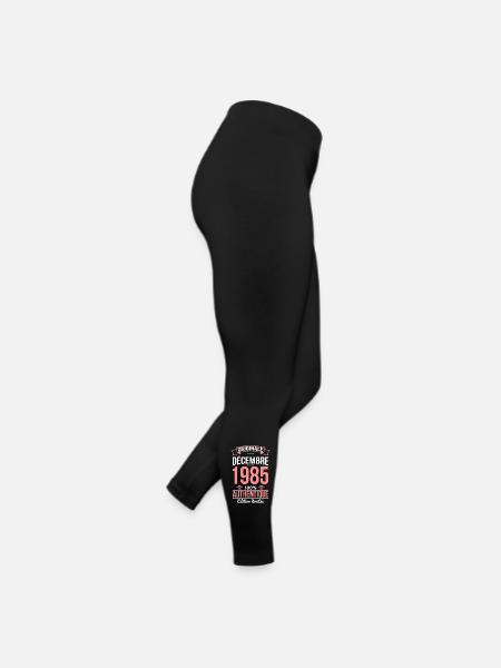 Anniversaire 40 ans - Originale - Décembre 1985 - Legging en jersey Femme - noir - Droite