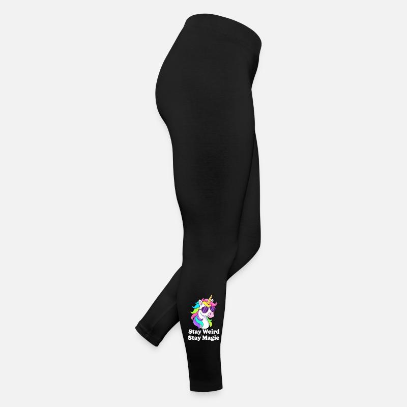 Buntes Einhorn mit Sonnenbrille Frauen Jersey Leggings