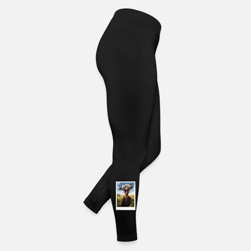 Vogel im Feld Vierrätsel Frauen Jersey Leggings