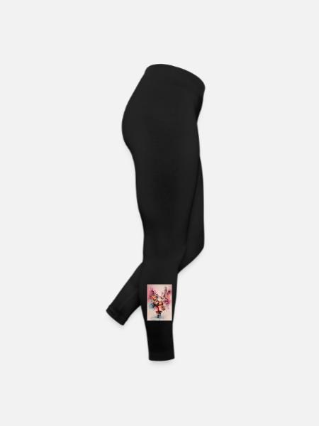 Städtischer Aquarell-Weihnachtsmann und Geschenke - Frauen Jersey Leggings - Schwarz - Rechts
