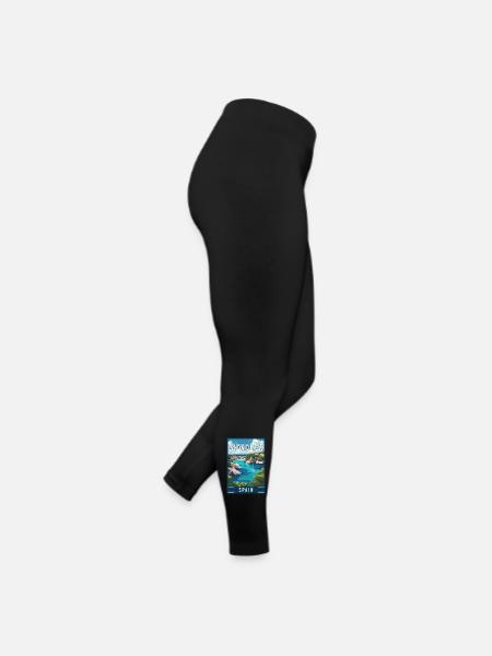 Experience Serenity in Menorca - Spain - Women’s Jersey Leggings - black - Right