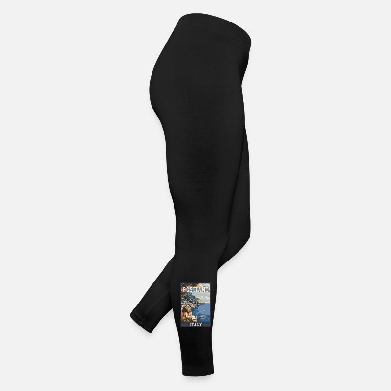 Erleben Sie das italienische Mittelmeerparadies von Positano Frauen Jersey Leggings