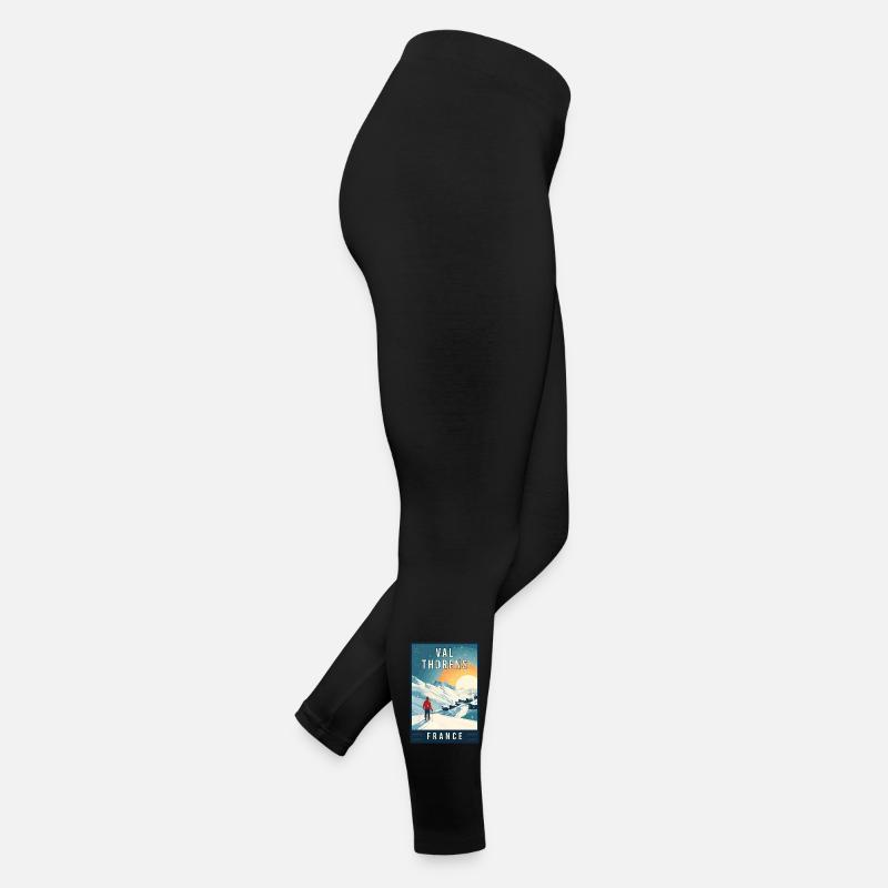Entdecken Sie das alpine Skiparadies Val Thorens in Frankreich Frauen Jersey Leggings