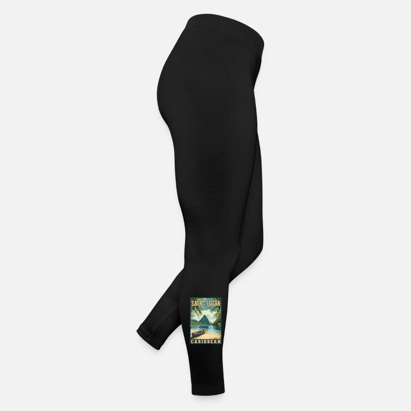 Experience Saint Lucia Caribbean Tropical Paradise Women’s Jersey Leggings