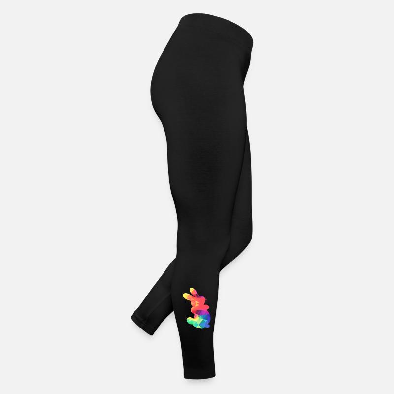 Lapin coloré Legging en jersey Femme
