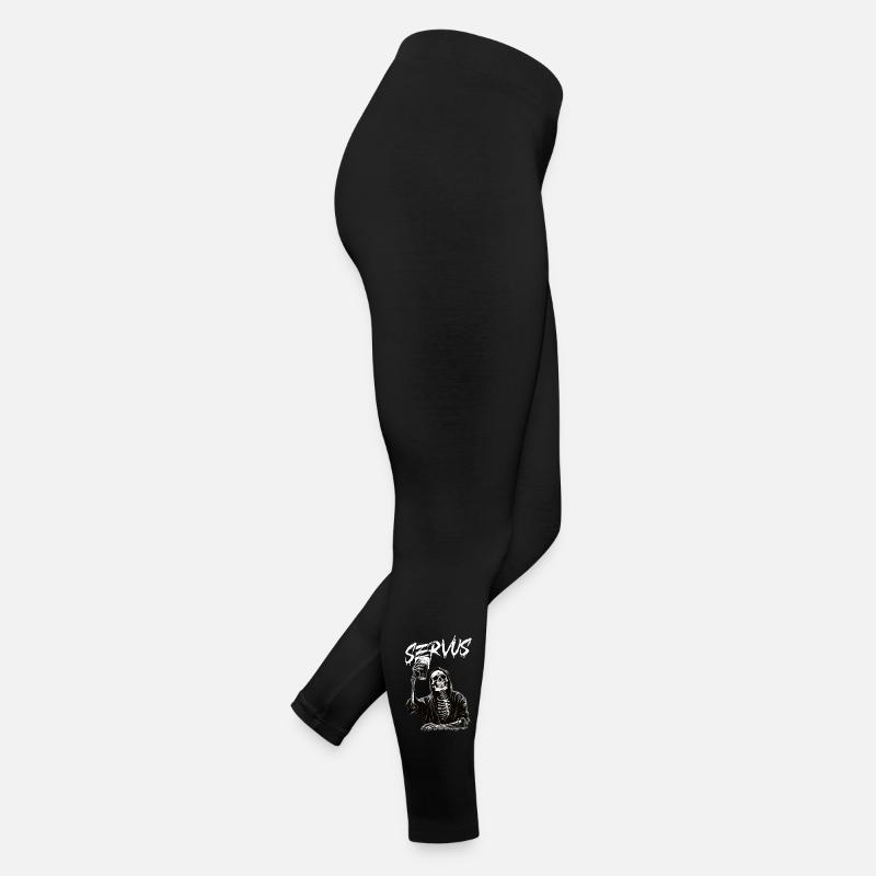 Sensenmann mit Bier Frauen Jersey Leggings