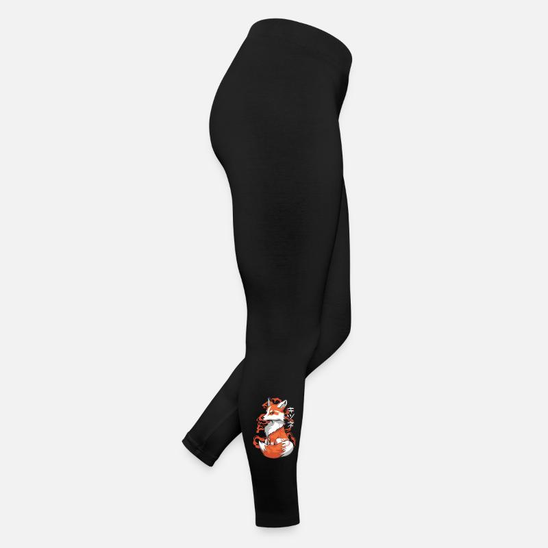 Vibranter Fox Ukiyo Stil Frauen Jersey Leggings