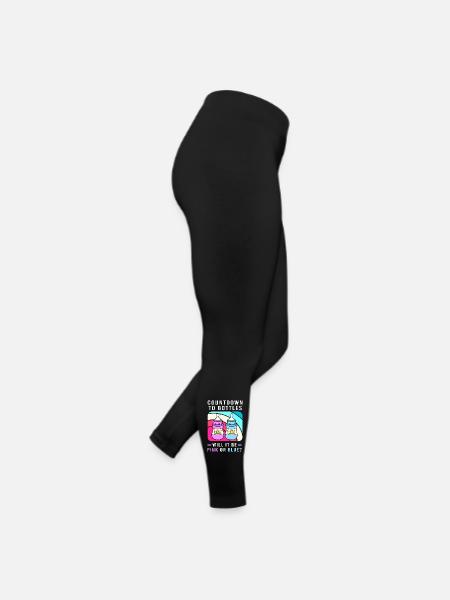 Sexe Révélation Réveillon Nouvel An Nouvel An - Legging en jersey Femme - noir - Droite