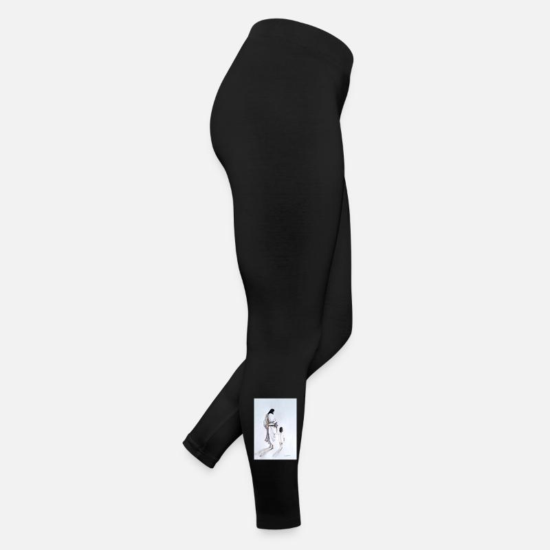 Jesus und Kind Frauen Jersey Leggings