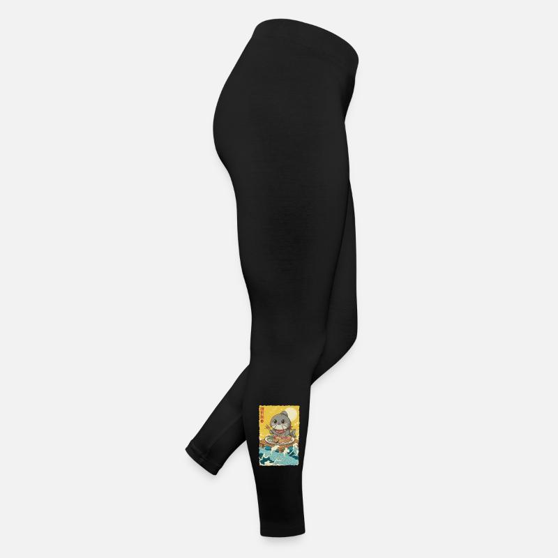 Kawaii Cats Fish Women’s Jersey Leggings