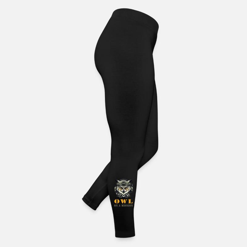 Eule auf Mission Frauen Jersey Leggings