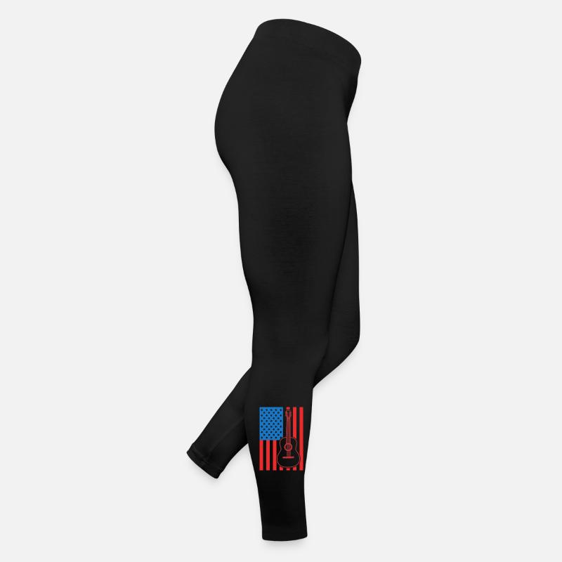 Guitar USA Flag Women’s Jersey Leggings