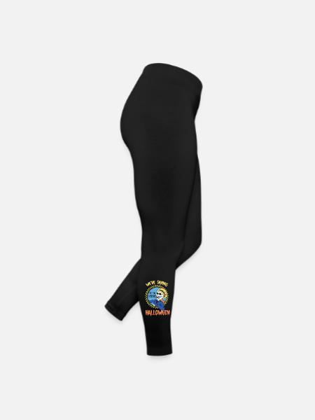 Steig ein bei Losers Skull Drive Wir retten Halloween - Frauen Jersey Leggings - Schwarz - Rechts