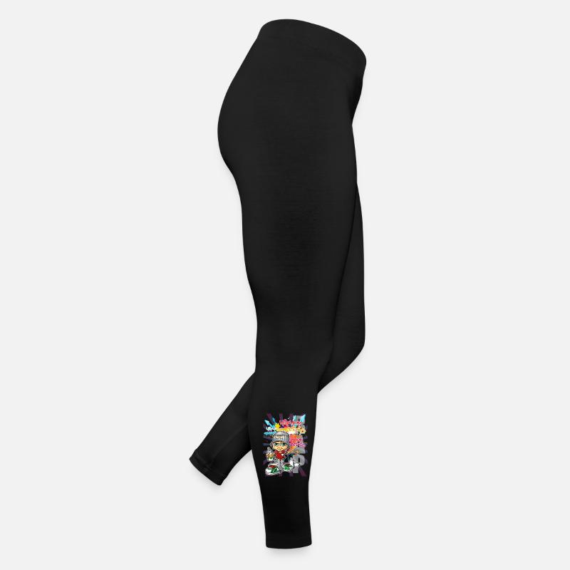 Junge Graffiti - Frauen Jersey Leggings - Schwarz