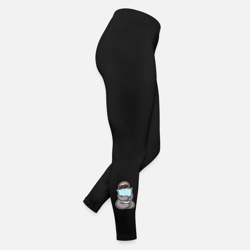 Faultier mit Kissen Frauen Jersey Leggings