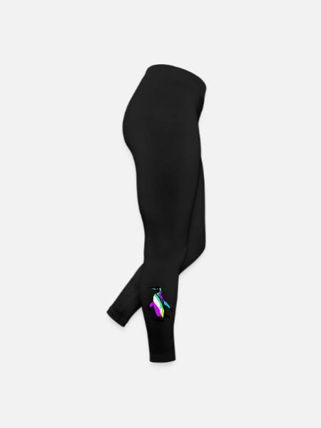 Pinguin - Frauen Jersey Leggings - Schwarz - Rechts