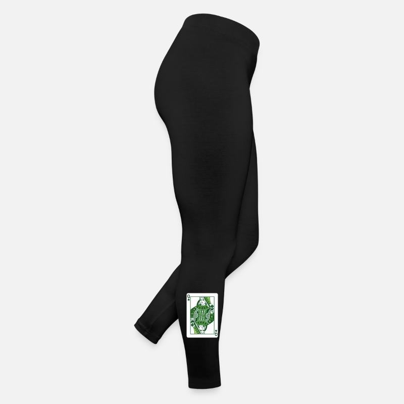 Queen Of Shamrock St Patrick's Irish Frauen Jersey Leggings