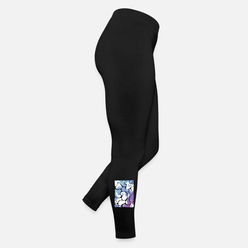 fantômes d'halloween Legging en jersey Femme