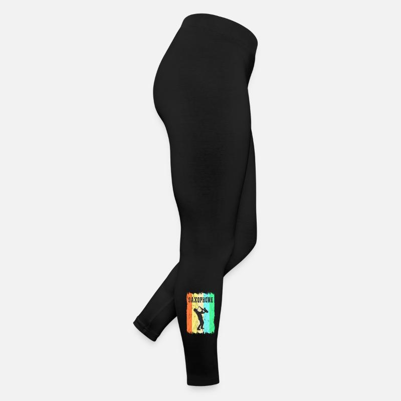 Saxophone Design Frauen Jersey Leggings