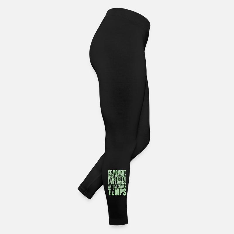 COOL SAYING FOR MULTILINGUALS, INTERNATIONAL Women’s Jersey Leggings