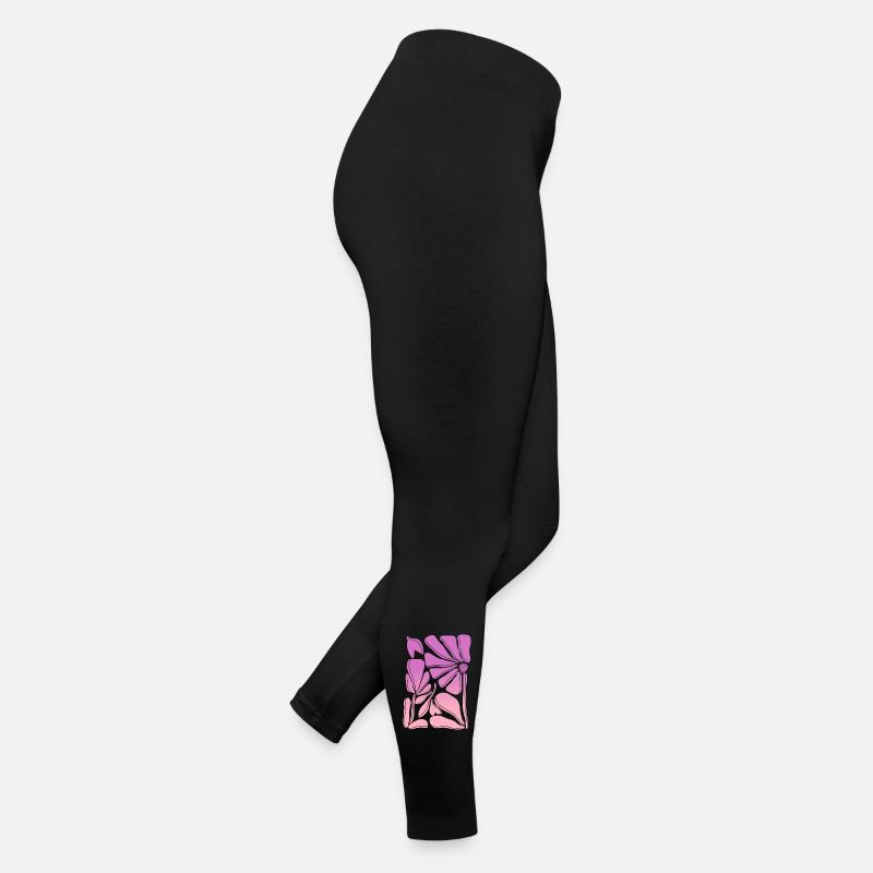 Flower power pink gradient Women’s Jersey Leggings