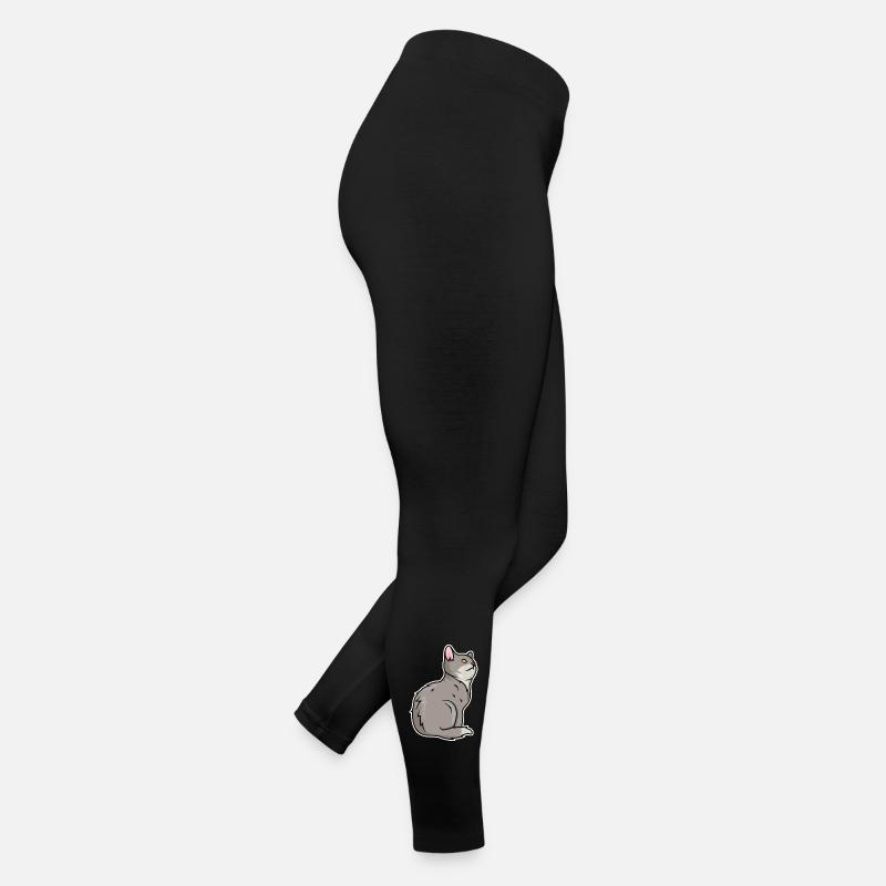Dessin de chat Legging en jersey Femme