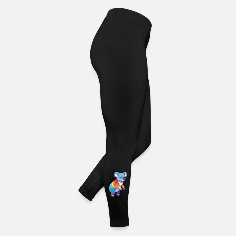 Aquarelle colorée koala arc-en-ciel arc-en-ciel Legging en jersey Femme