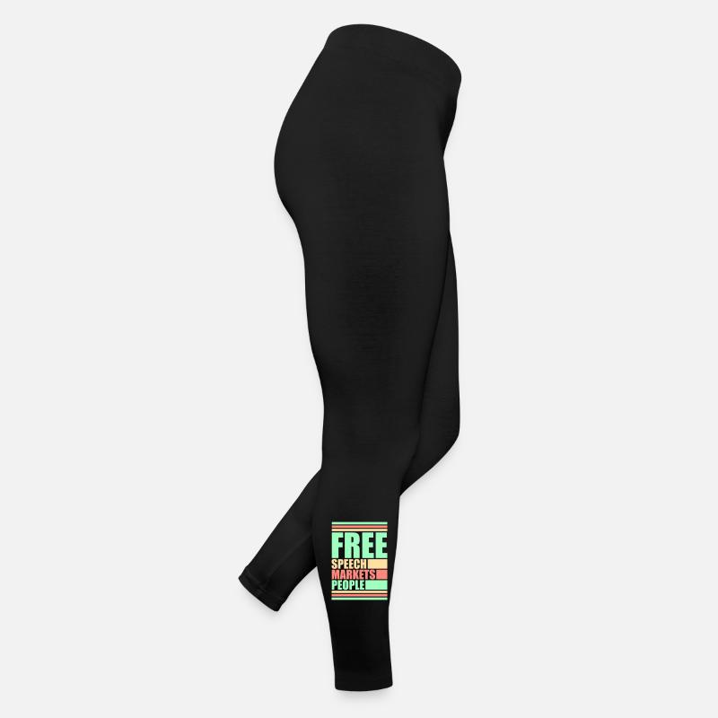 Marché de la liberté d’expression Peuple Libertarian Freedom Logo Legging en jersey Femme