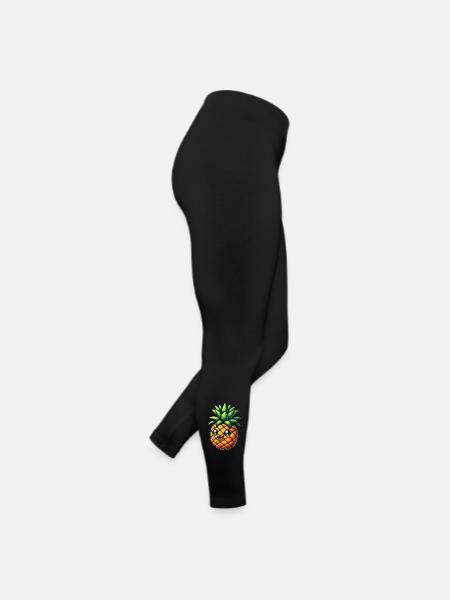Ananas - Legging en jersey Femme - noir - Droite