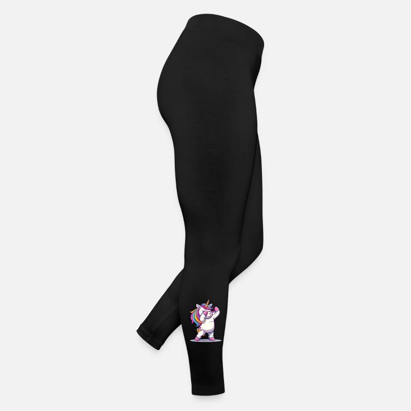 Regenbogen Dab Einhorn Frauen Jersey Leggings