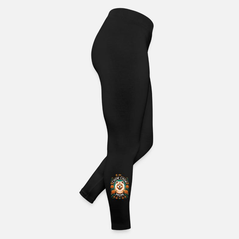 Chow Chow Mama Kreis Design Frauen Jersey Leggings