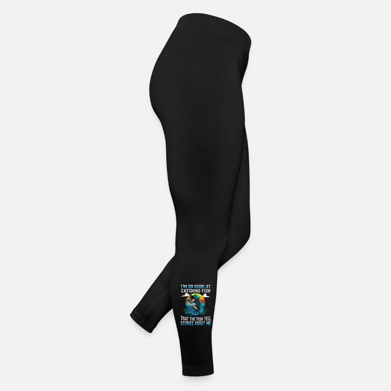 Attraper des histoires de poisson Tee - Legging en jersey Femme - noir