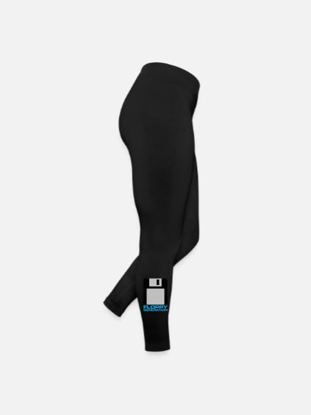 Disquette Génération 3.5 - Legging en jersey Femme - noir - Droite