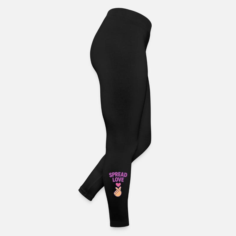 K-POP Liebe verbreiten: Herz-Hand-Geste Frauen Jersey Leggings