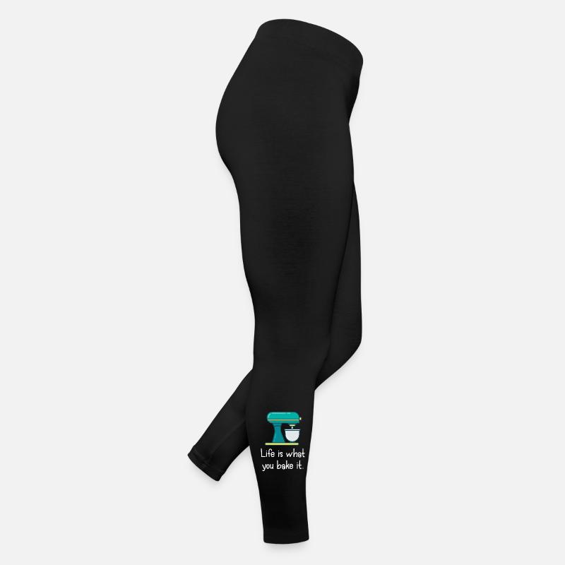 Das Leben ist, was du backst. Frauen Jersey Leggings