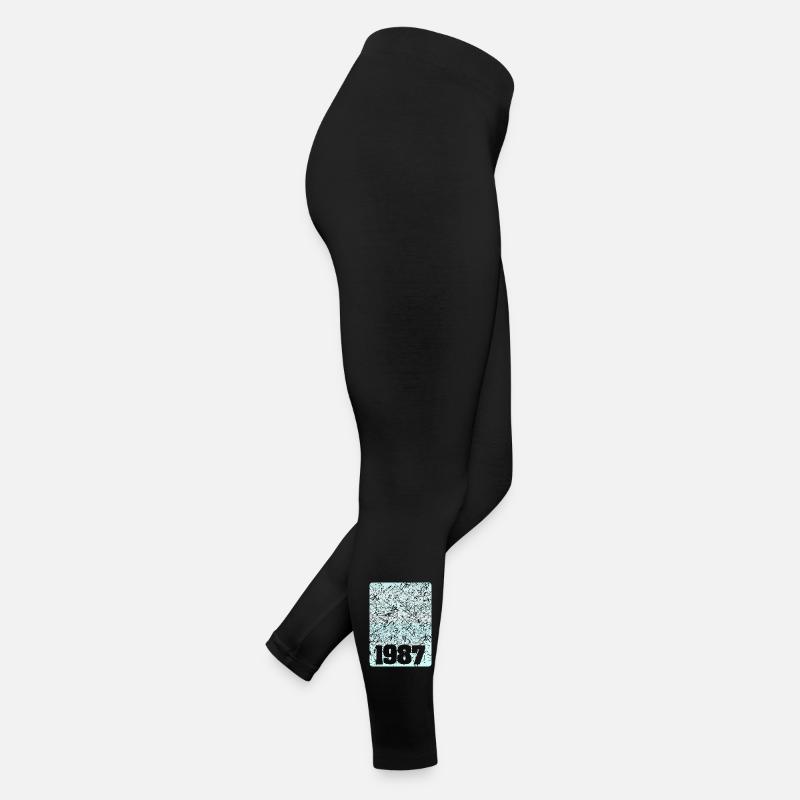 Zahl 1987 Frauen Jersey Leggings