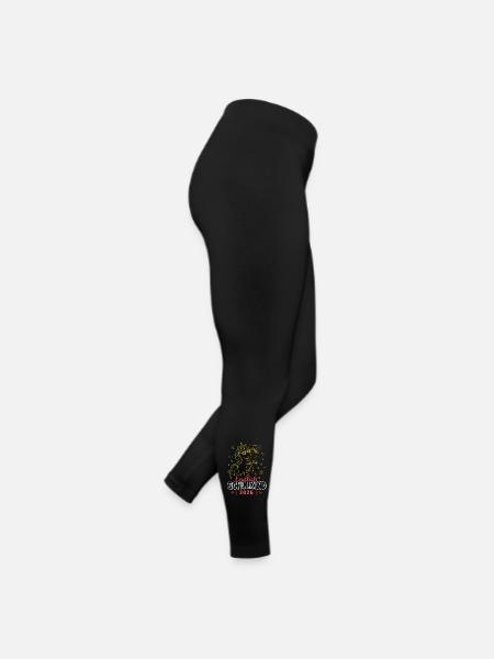 Einhorn Schulkind 2026 Erstschultag - Frauen Jersey Leggings - Schwarz - Rechts