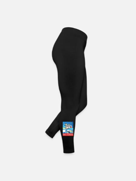 EG Cuxhaven I Stadt I Foto Zeichnung Gerecke - Frauen Jersey Leggings - Schwarz - Rechts
