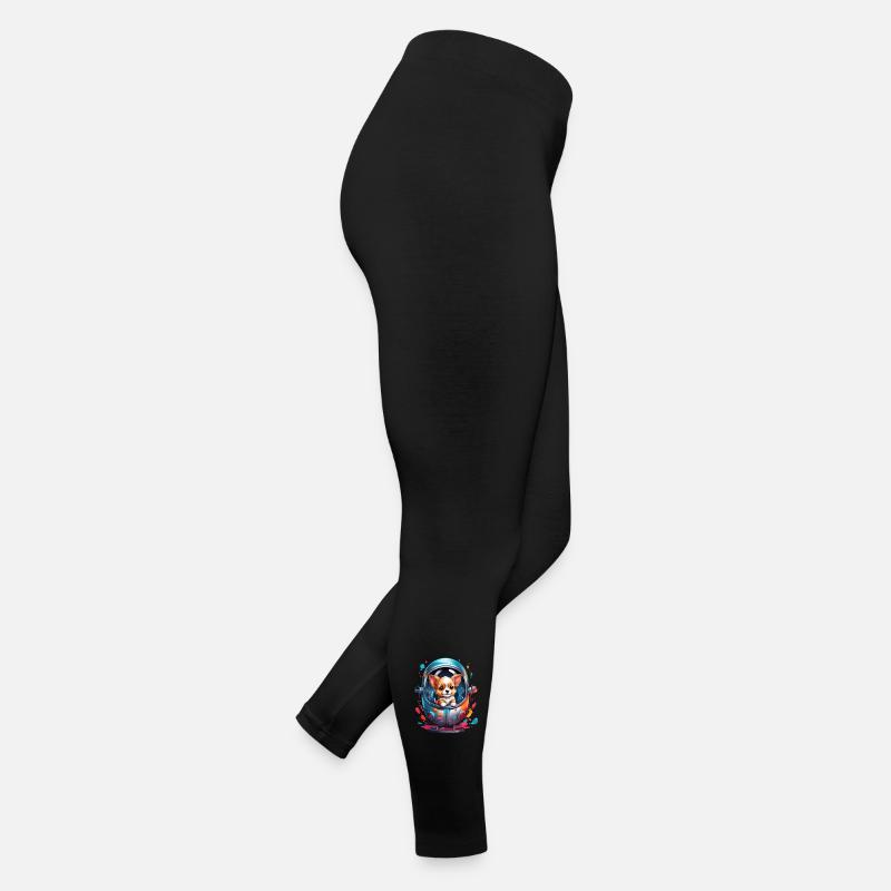 Chiot de l’espace en combinaison spatiale Legging en jersey Femme