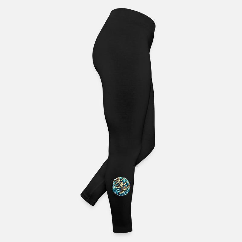 Pins de mer de style koï Legging en jersey Femme