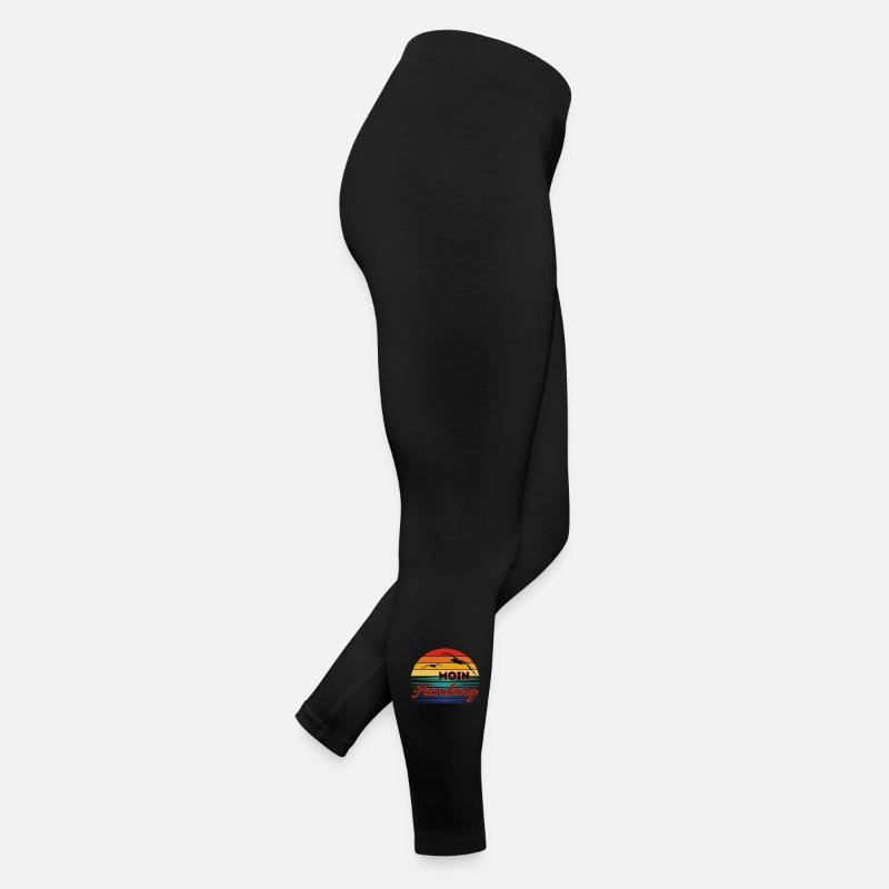 Moin Hamburg avec mouette dans un style rétro Legging en jersey Femme